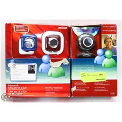 LOT OF 2 MICROSOFT WEBCAMS