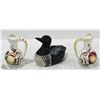 Image 1 : DUCK PIGGY BANK AND VINTAGE MADE IN JAPAN BONE