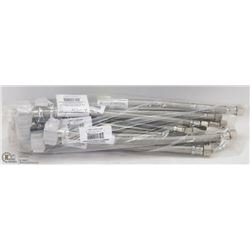 BAG OF 9 LYN CAR TOILET BRADED SUPPLY LINE