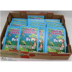 FLAT OF SMALL BOOKS OF ASSORTED CONSTRUCTION PAPER