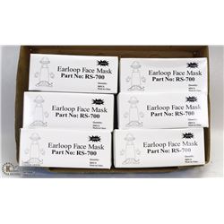 6 BOXES OF 50 SAFETY ZONE EARLOOP FACE MASKS
