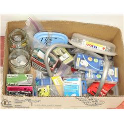 FLAT OF ASSORTED  NAILS AND SCREWS.