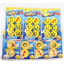 BUNDLE OF EMOJI ERASERS