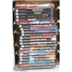 BOX OF 22 PLAYSTATION 2 GAMES