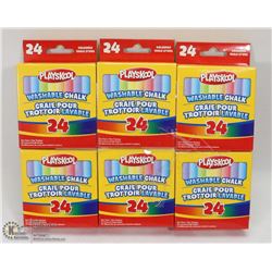 6 BOXES OF PLAYSKOOL WASHABLE CHALK