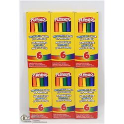 6 BOXES OF WASHABLE SUPER TIP MARKERS