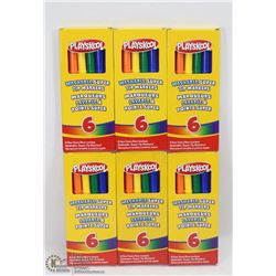 6 BOXES OF WASHABLE SUPER TIP MARKERS