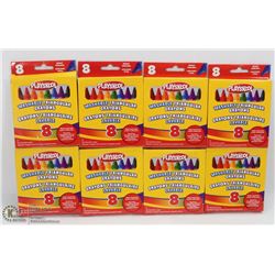 8 BOXES OF PLAYSKOOL WASHABLE TRIANGULAR CRAYONS