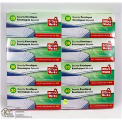 8 BOXES OF SECURITY ENVELOPES