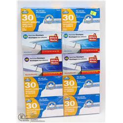 10 BOXES OF PEEL AND SEAL ENVELOPES