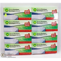 8 BOXES OF SECURITY ENVELOPES