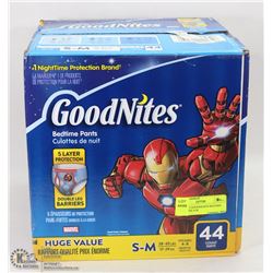 44 COUNT GOODNIGHTS BEDTIME PANTS SIZE S-M