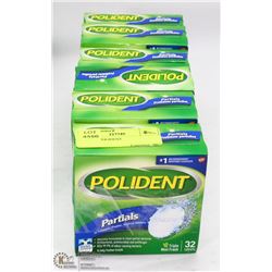 LOT OF 6 POLIDENT