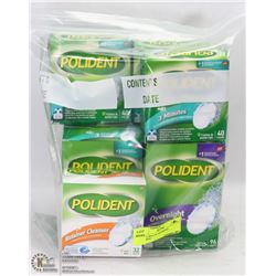 LARGE BAG OF ASSORTED POLIDENT