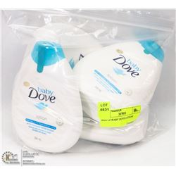 BAG OF BABY DOVE LOTIONS