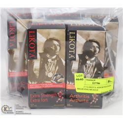 LOT OF 5 LAKOTA ASSORTED PAIN RELIEVING MUSCLE