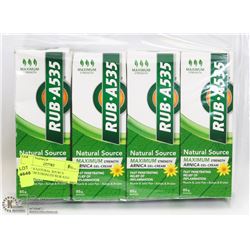 BAG OF 4 NATURAL SOURCE MAXIMUM STRENGTH RUB A535