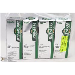 BAG OF 4 ANTI INFLAMMATORY RUB A535 MUSCLE RUBS