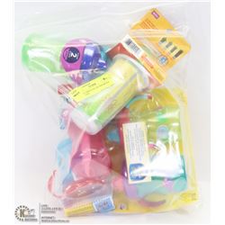 EXTRA LARGE BAG OF ASSORTED SIPPY CUPS