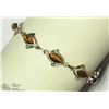 Image 1 : STERLING SILVER TIGER-EYE BRACELET