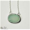 Image 1 : STERLING SILVER CHALCEDONY PENDANT WITH STERLING