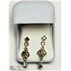 Image 2 : STERLING SILVER SMOKEY QUARTZ EARRINGS