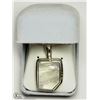 Image 2 : STERLING SILVER LARGE MOONSTONE PENDANT WITH