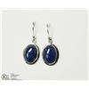 Image 1 : STERLING SILVER LAPIS EARRINGS
