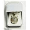 Image 2 : STERLING SILVER LARGE MOONSTONE PENDANT WITH