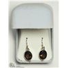 Image 2 : STERLING SILVER SMOKEY QUARTZ EARRINGS
