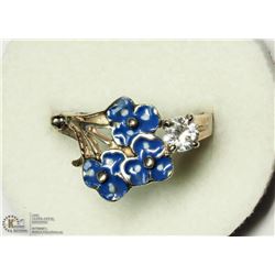 STERLING SILVER CUBIC ZIRCONIA RING SIZE 6.5