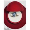 Image 2 : STERLING SILVER CUBIC ZIRCONIA RING SIZE 6.5
