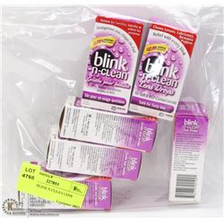 LOT OF 6 BLINK N CLEAN LENS DROPS