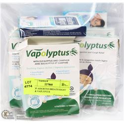 LOT OF ASSORTED BREATH RIGHT KIDS & VAPLYPTUS