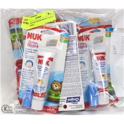LOT OF NUK FINGER BRUSH TOOTH BRUSHES