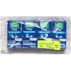 LOT OF 4 OPTIFREE PRO LUBRICANT EYE DROPS