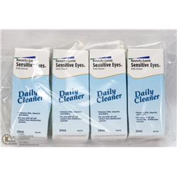 LOT OF 4 SENSITIVE EYES DAILY CONTACT CLEANER