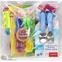 BAG OF ASSORTED KID UTENSILS