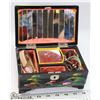 Image 1 : VINTAGE JAPANESE JEWELRY BOX WITH CONTENTS