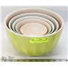 Image 1 : LOT OF 5 COLOURFUL H/D MIXING BOWLS