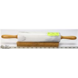 MARBLE ROLLING PIN W/ HOLDER