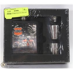 NEW 3D MOTORCYCLE FLASK GIFT SET