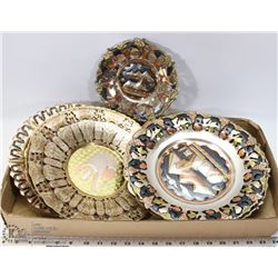 LOT OF 8 EGYPTIAN COPPER & BRASS COLLECTOR PLATES