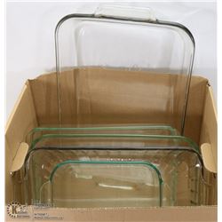 BOX OF PYREX & ANCHOR HOCKING  COOKING WARE