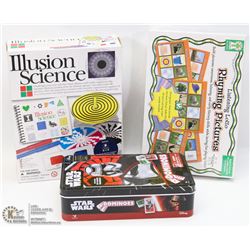 STARWARS DOMINOS WITH ILLUSION SCIENCE KIT