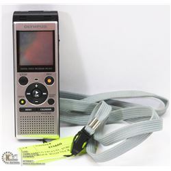 OLYMPUS DIGITAL VOICE RECORDER WITH NECK LANYARD