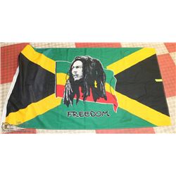5FT X 3FT "FREEDOM" BOB MARLEY FLAG