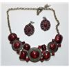 Image 1 : 5 -CRANBERRY RED & GOLD TONE