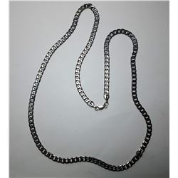 6 - STAMPED 925 SILVER 24" CURB CHAIN