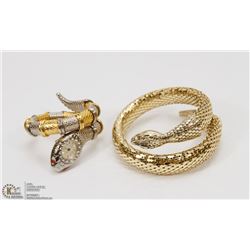 SNAKE BRACELET W/ SNAKE WATCH WITH NEW BATTERY